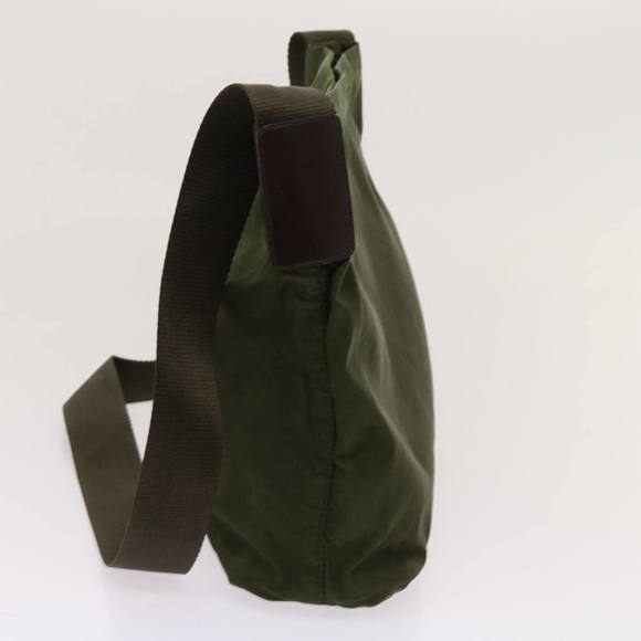 PRADA Shoulder Bag Nylon Khaki Auth 63873 - Picture 3 of 16